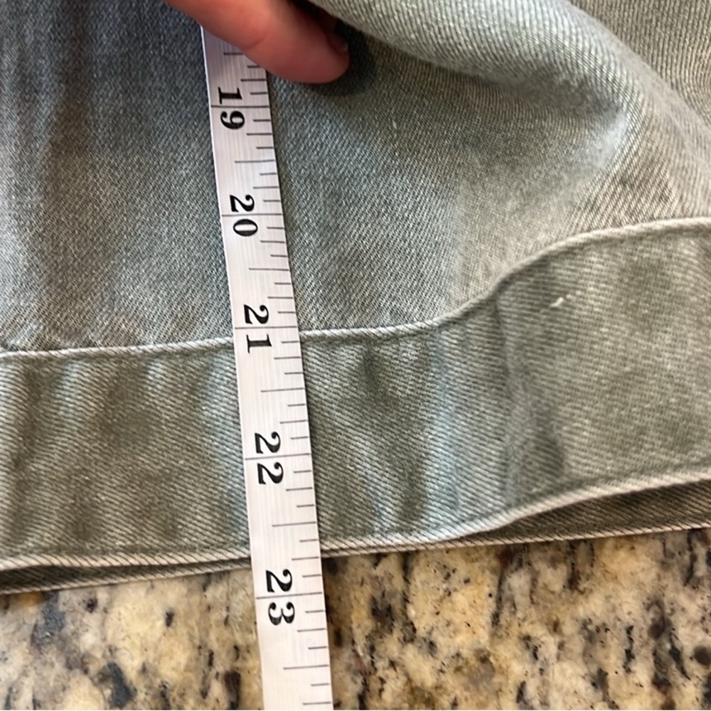 NWT Anthro’s Jane+Delancey,SOFT, SOFT Green Trucker Jacket,Button-Waist,Size XL - Picture 10 of 11